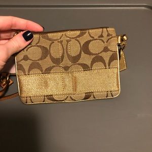Coach Signature Wristlet
